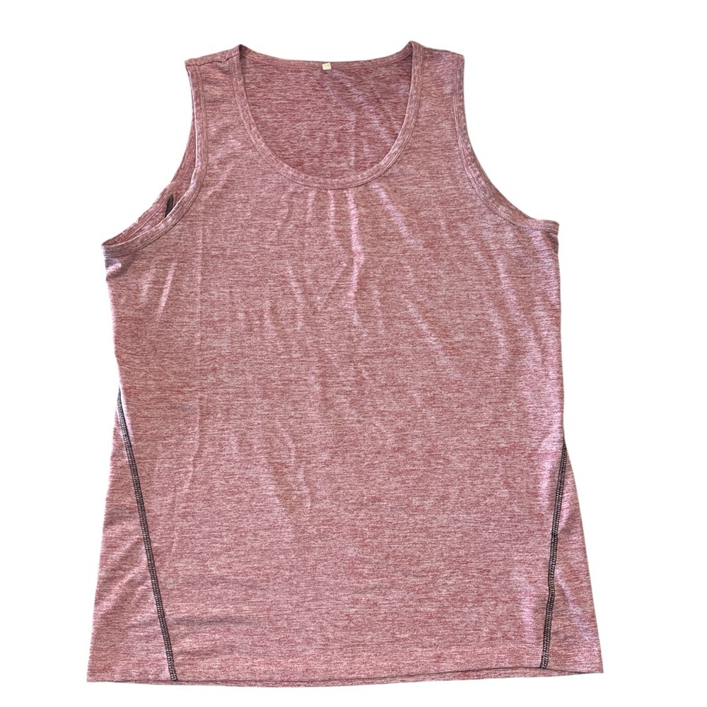 Men’s Pink Sleeveless workout Top stretch material size large